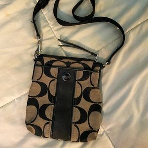 Coach Signature Logo Small Messenger Bag